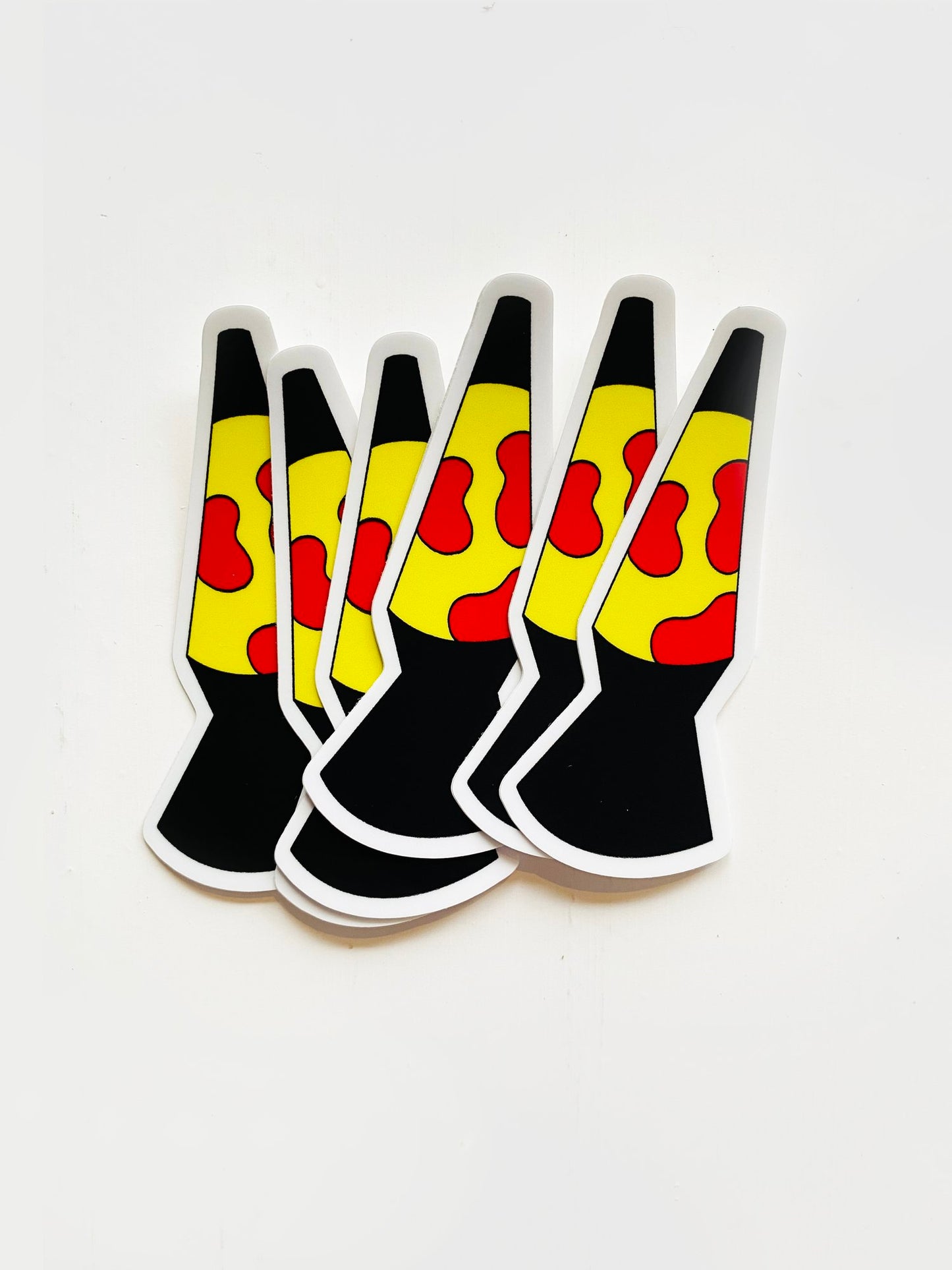 Lava Lamp Waterproof Vinyl Sticker, 1.3” x 3”