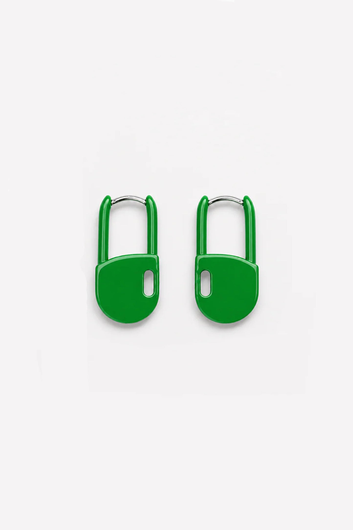 Stitch Marker Earrings in Lime