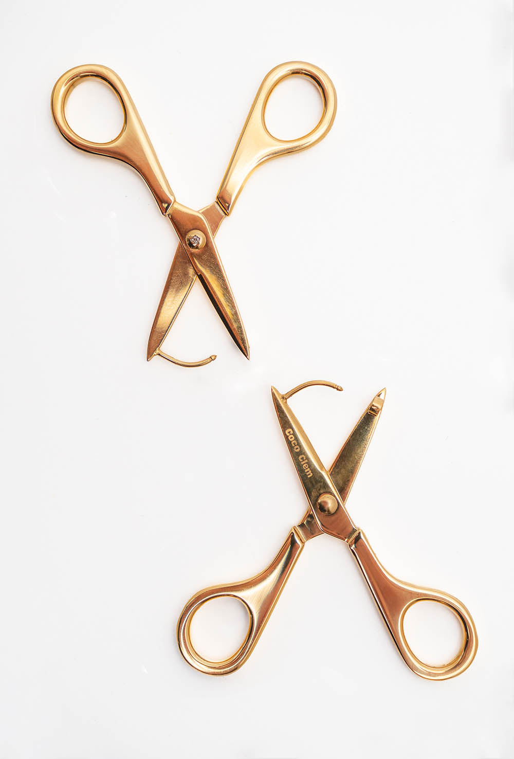 Scissor Earrings in Gold