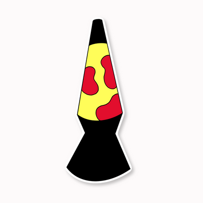 Lava Lamp Waterproof Vinyl Sticker, 1.3” x 3”