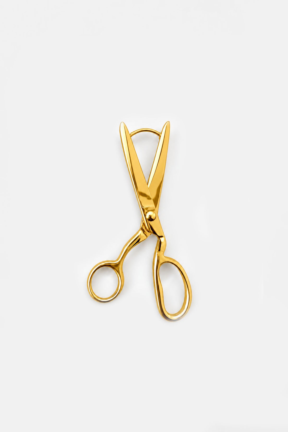 Sewing Shear Earrings in Gold