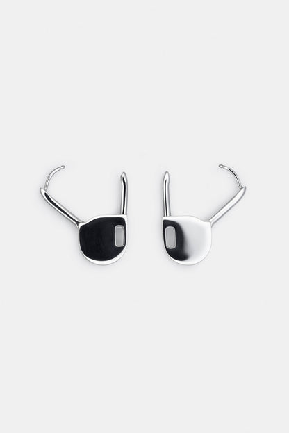 Stitch Marker Earring in Silver