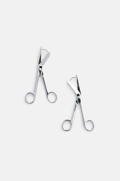 Bandage Scissors Earring in Silver