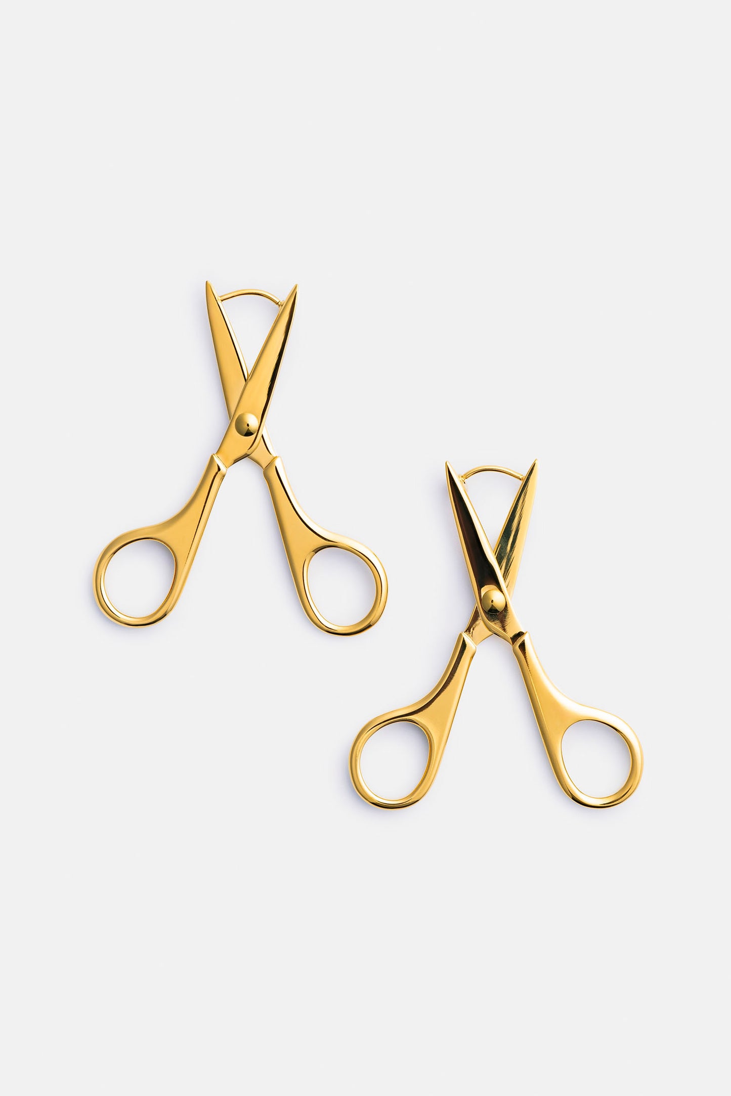 Scissor Earrings in Gold