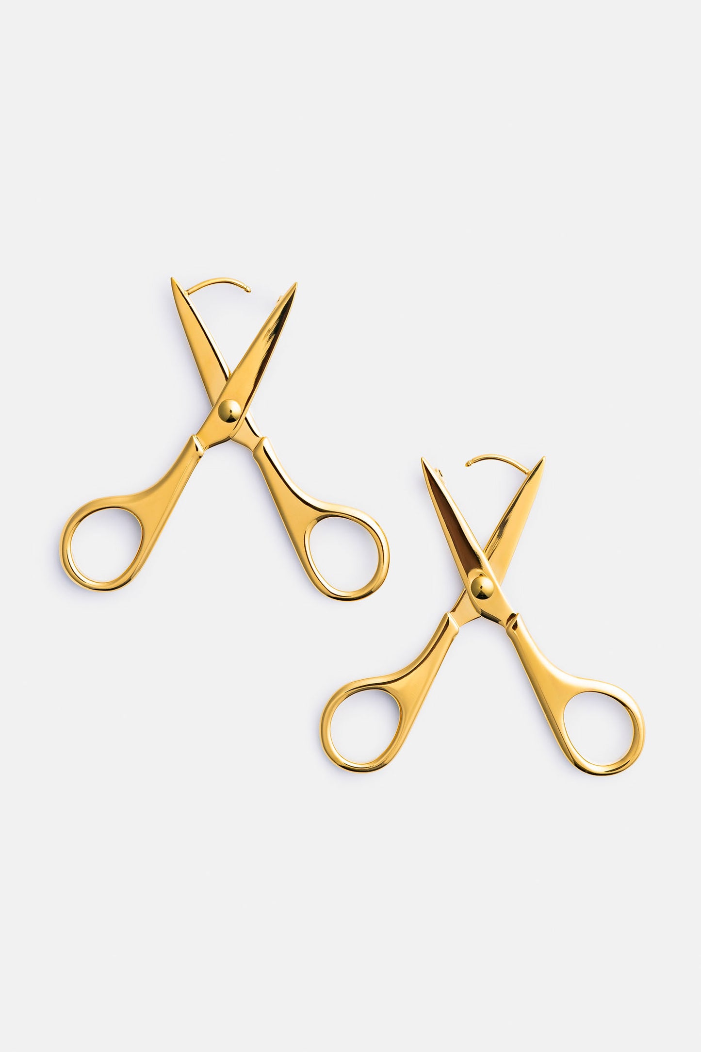 Scissor Earrings in Gold