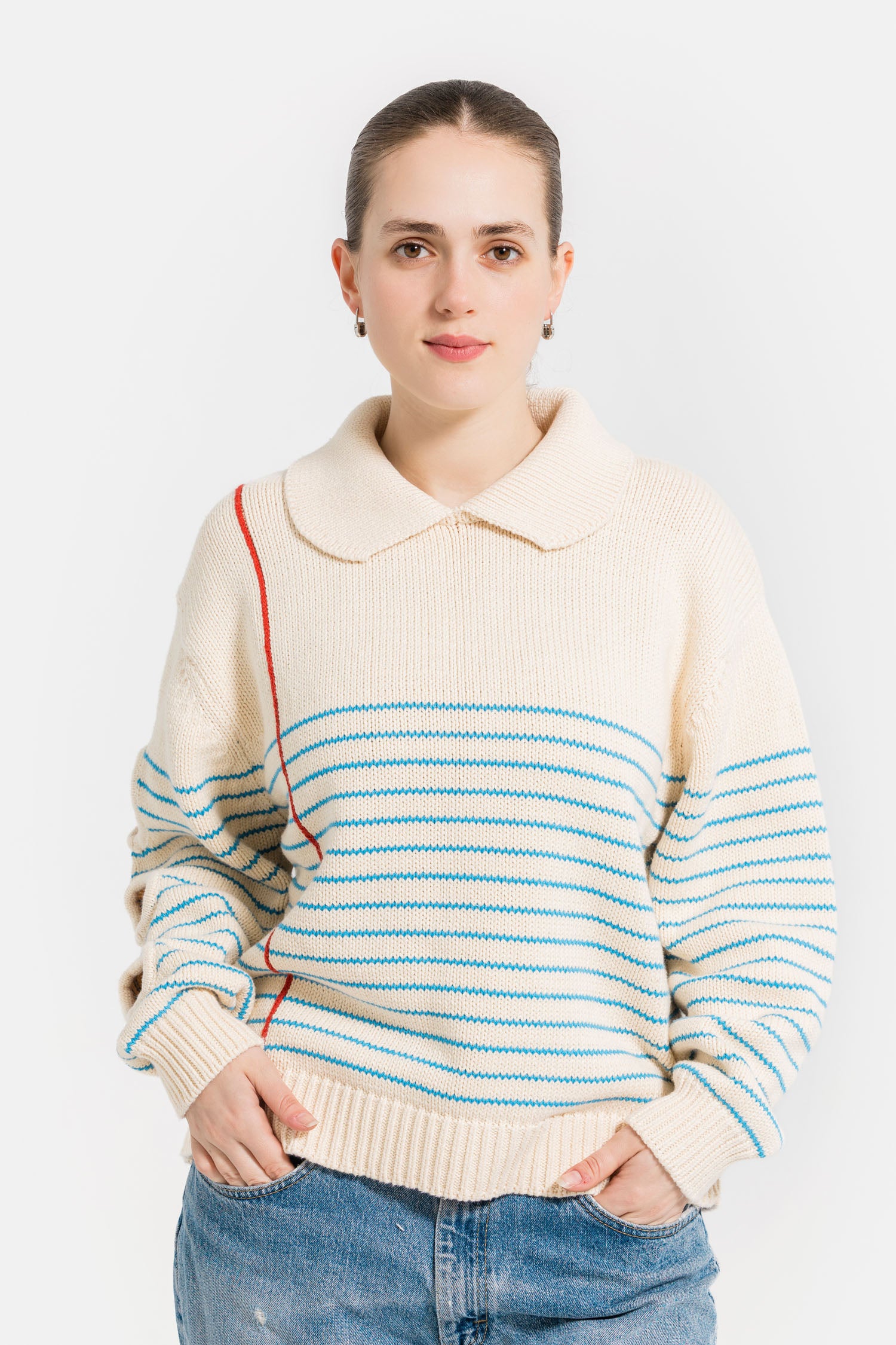 【オットンブレ様】C.P. COMPANY Summer Knit Knit Collage Summer Sweetness Cropped Sweater