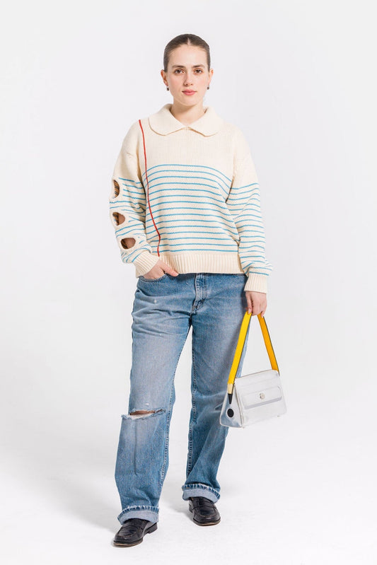 Sheet of Paper Knit Sweater