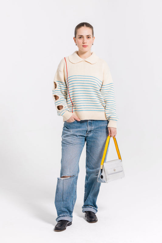 Sheet of Paper Knit Sweater