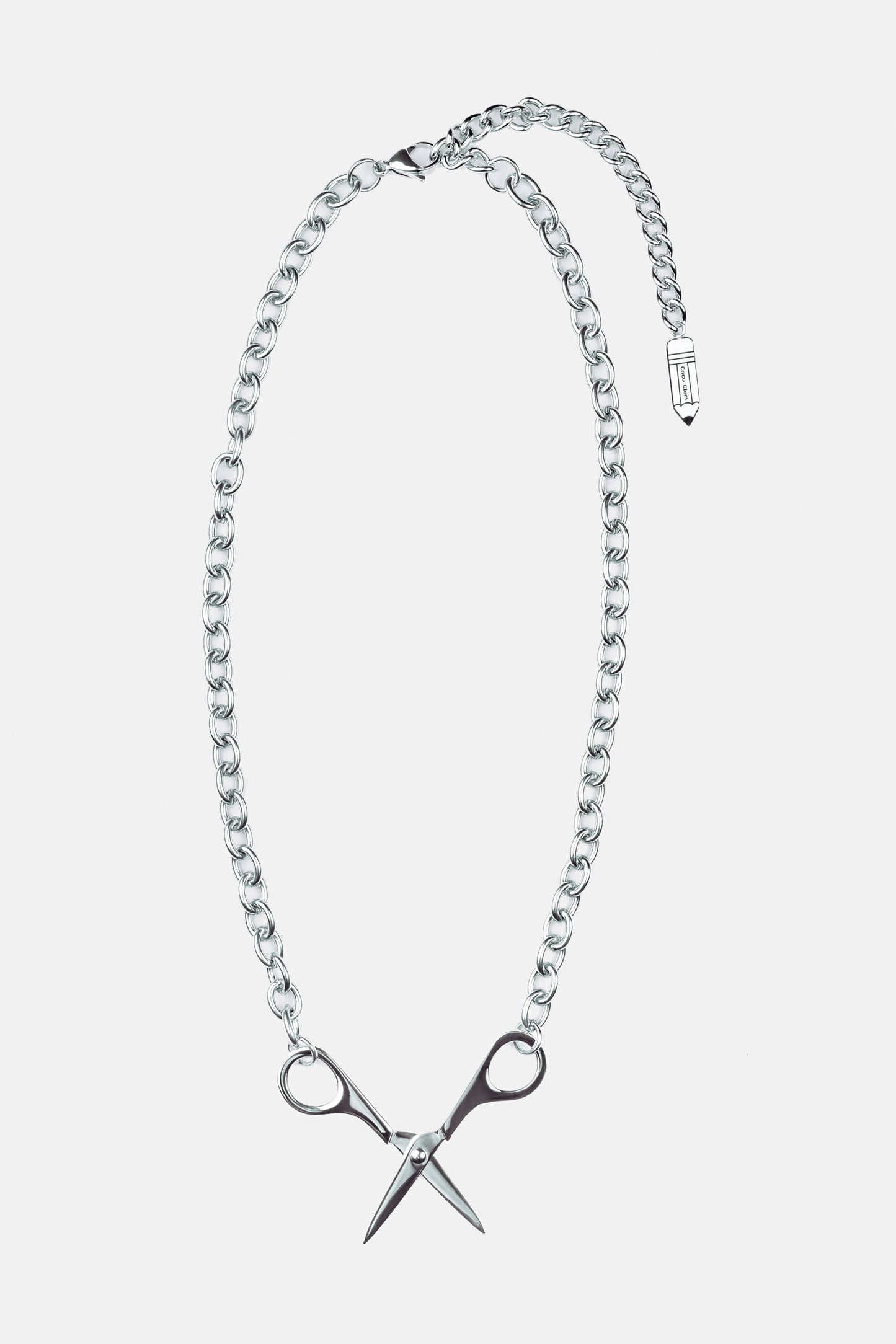 Scissor Necklace in Silver