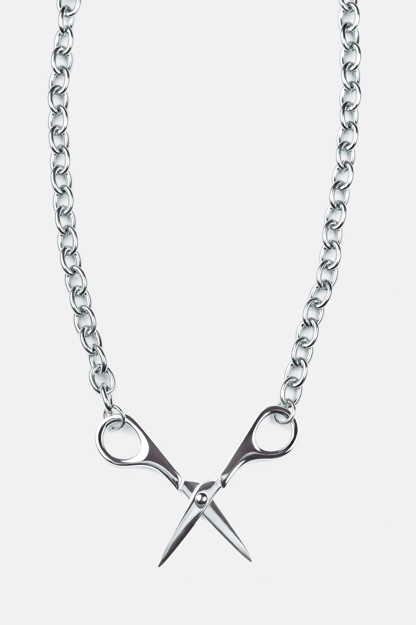 Scissor Necklace in Silver