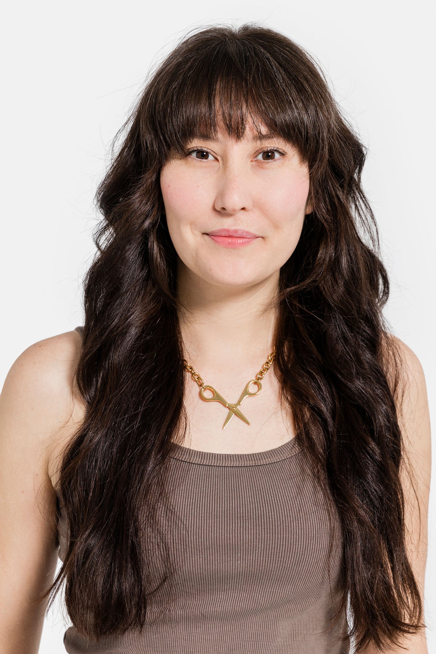 Scissor Necklace in Gold