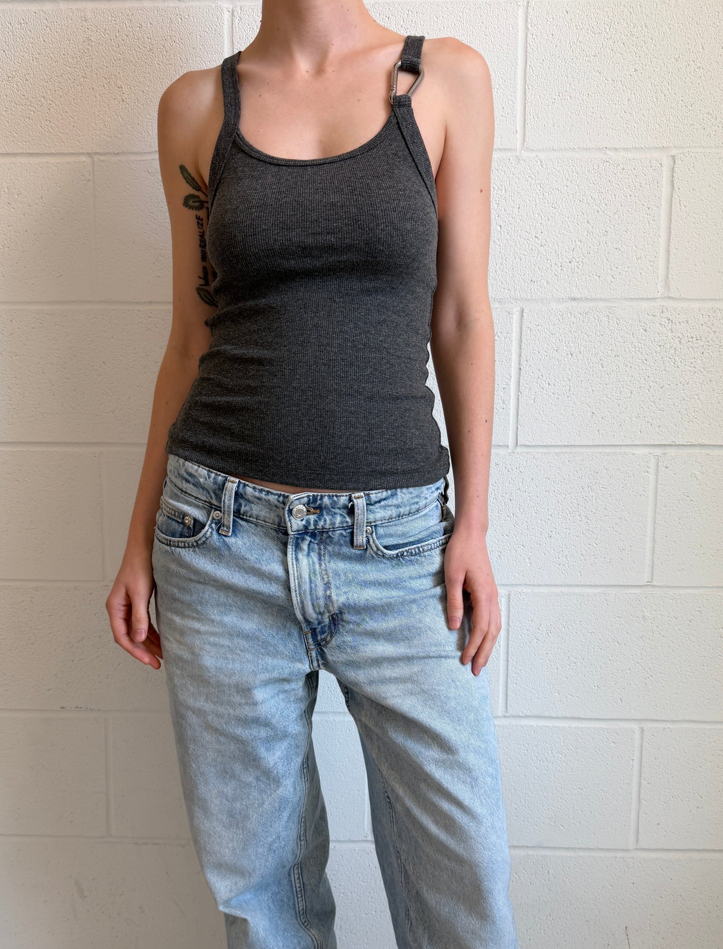 Carabiner Tank Top in Slate