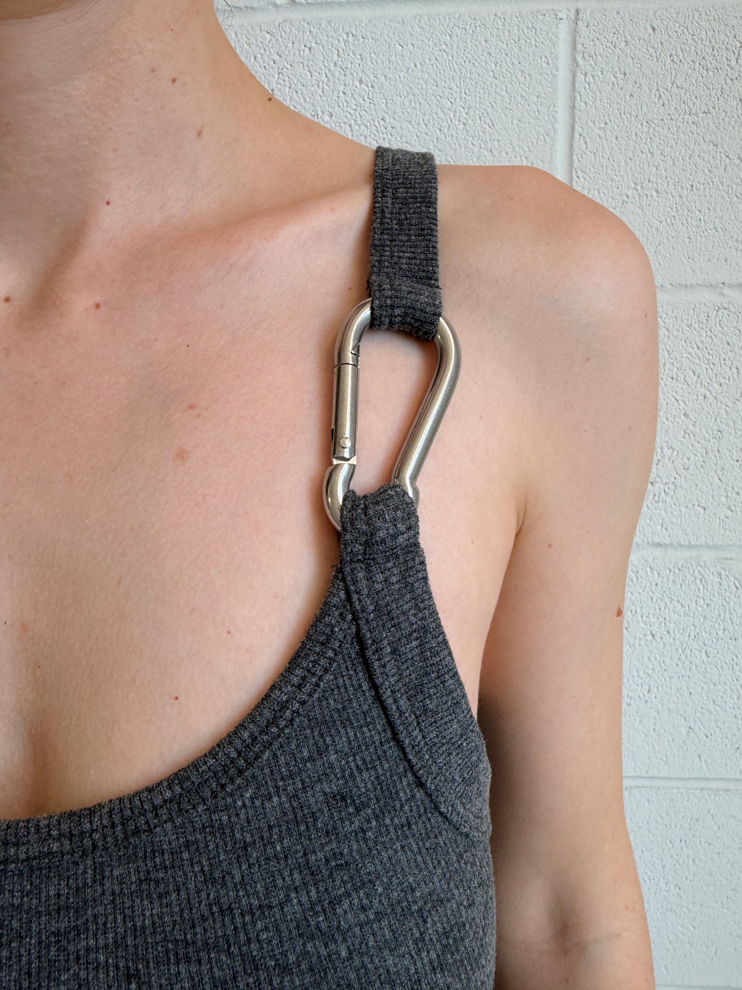 Carabiner Tank Top in Slate