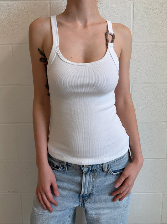 Carabiner Tank Top in Chalk