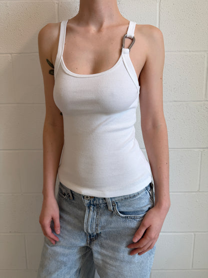 Carabiner Tank Top in Chalk