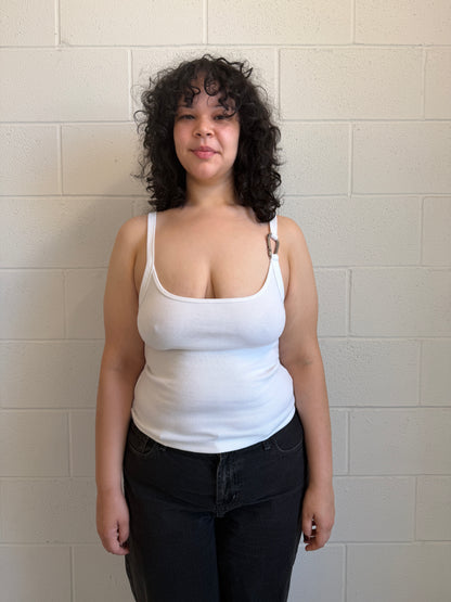 Carabiner Tank Top in Chalk