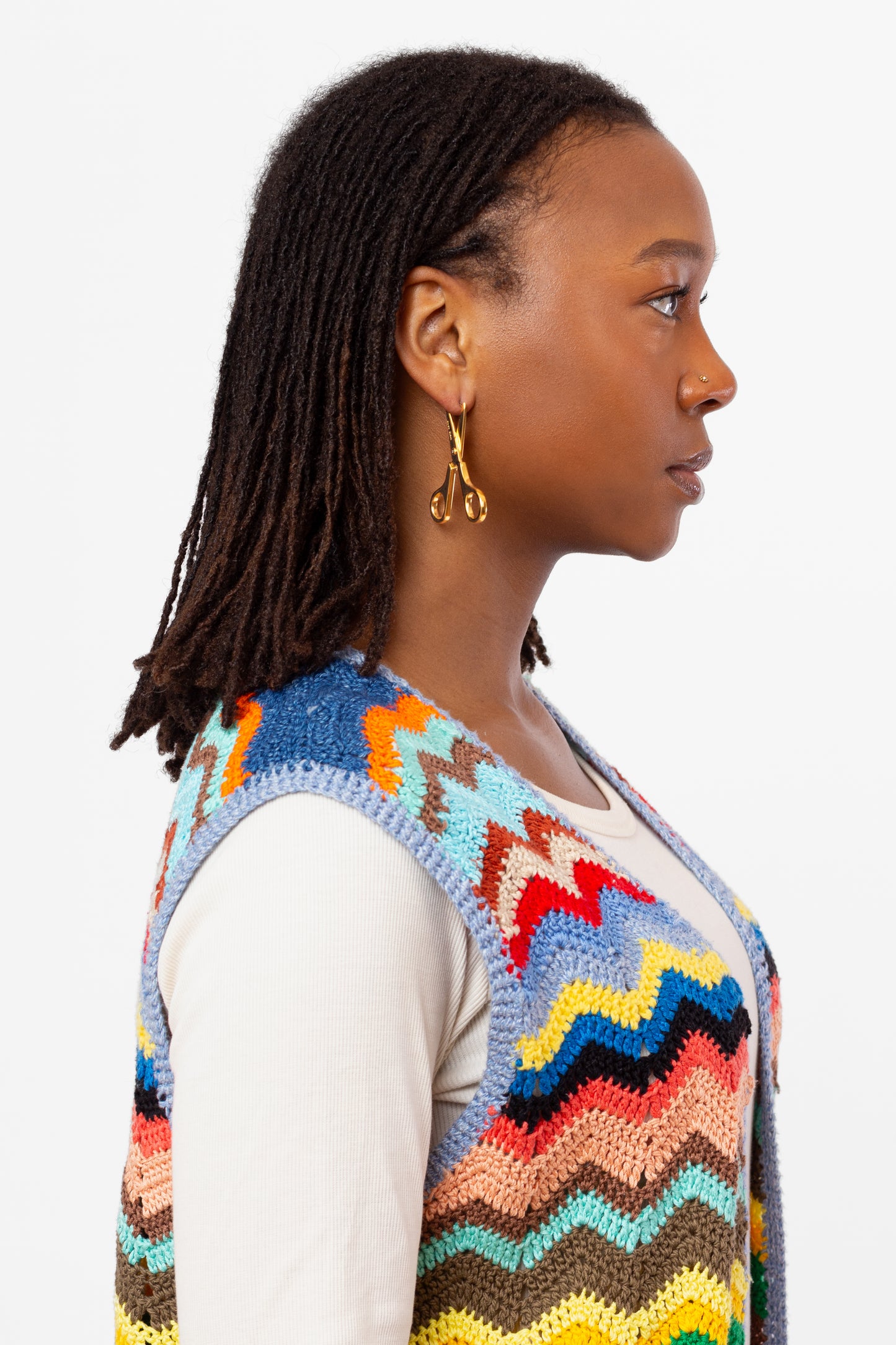 Scissor Earrings in Gold