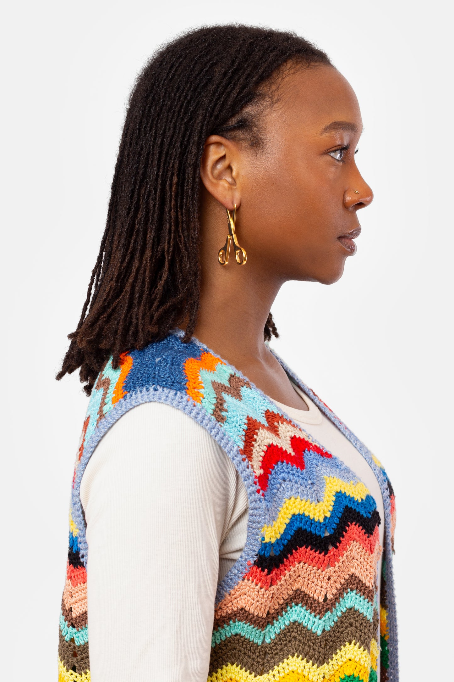 Scissor Earrings in Gold
