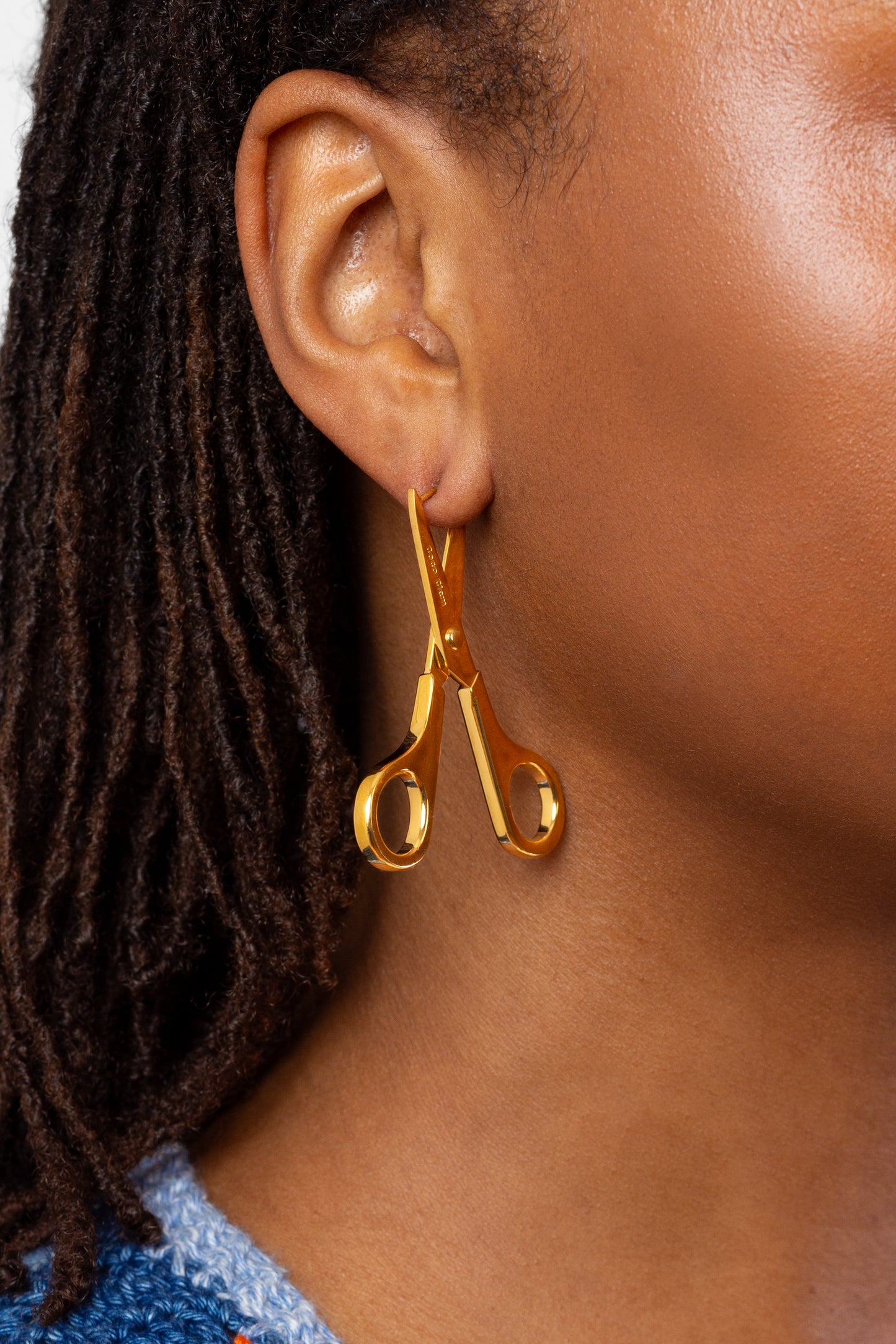 Scissor Earrings in Gold