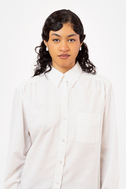Mini Claw Clip Hoops in Coconut