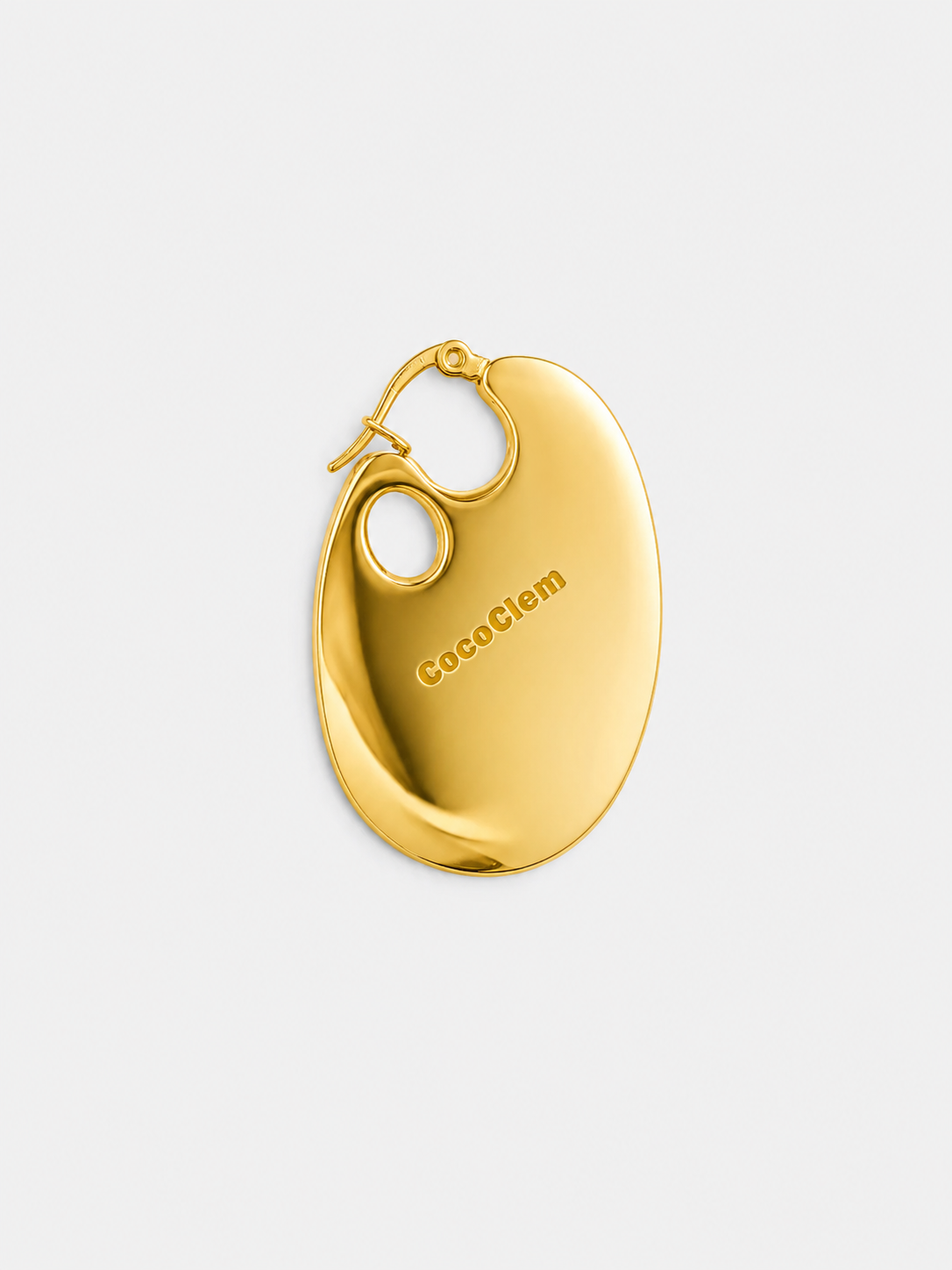 Paint Palette Earrings in Gold