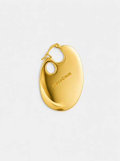 Paint Palette Earrings in Gold
