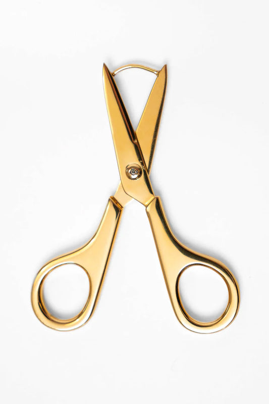 Scissor Earrings in Gold