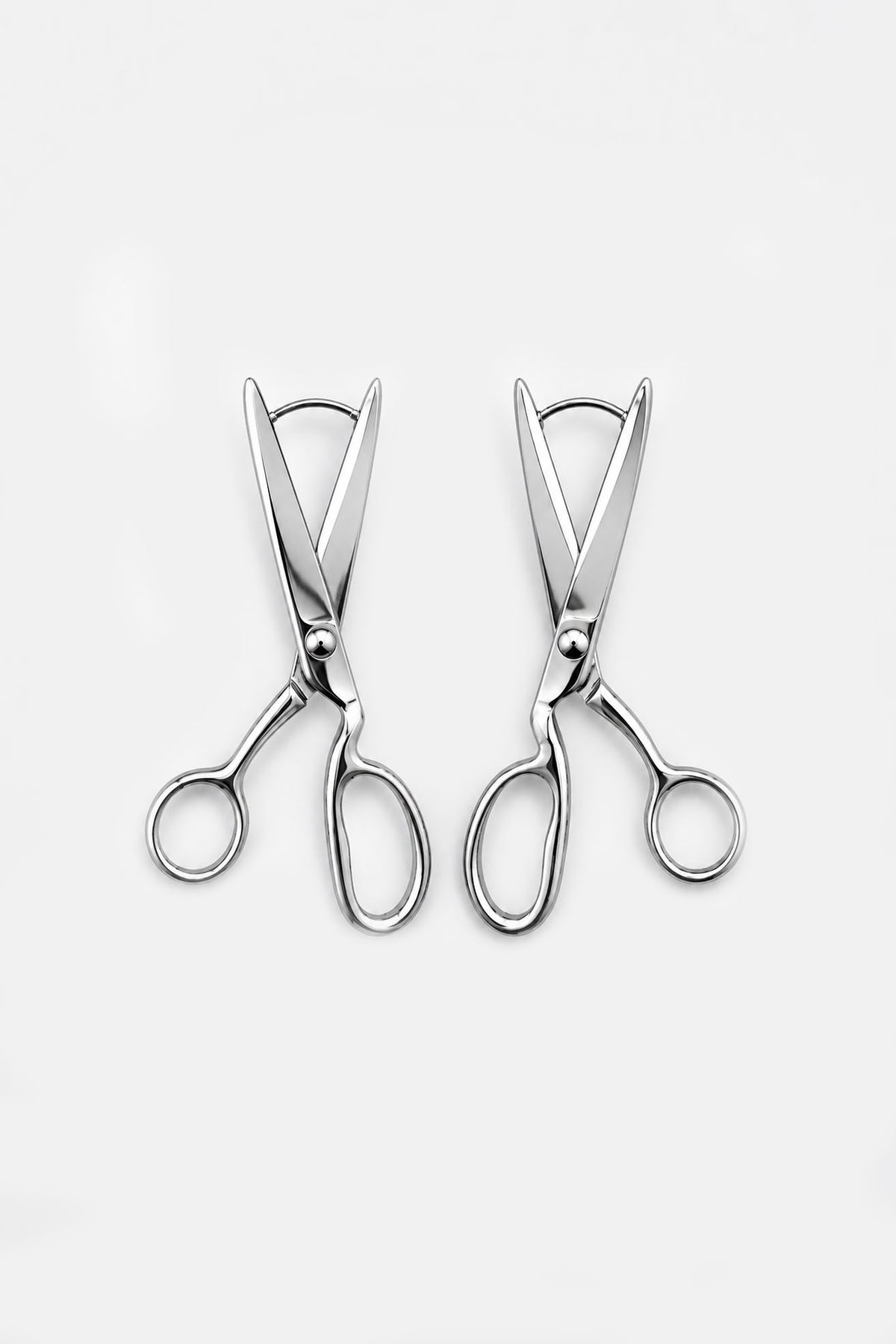 Sewing Shear Earrings in Silver