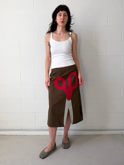 Midi Scissor Skirt