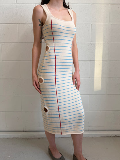 Sheet of Paper Knit Dress Sleeveless