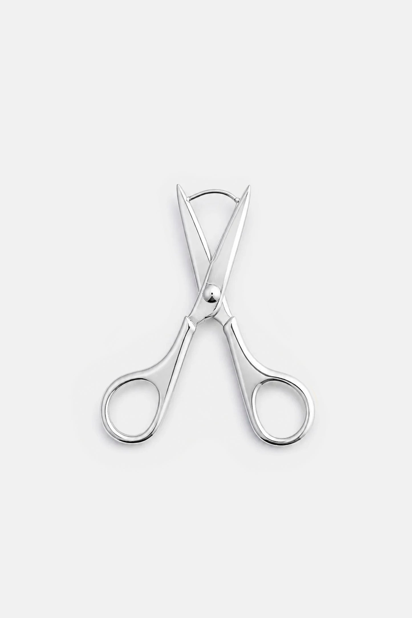 Scissor Earrings in Silver