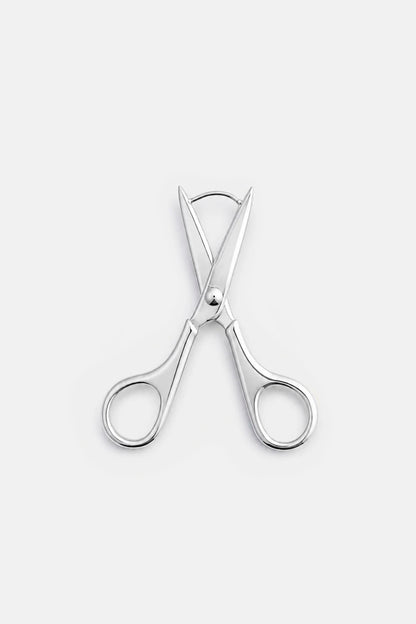 Scissor Earrings in Silver