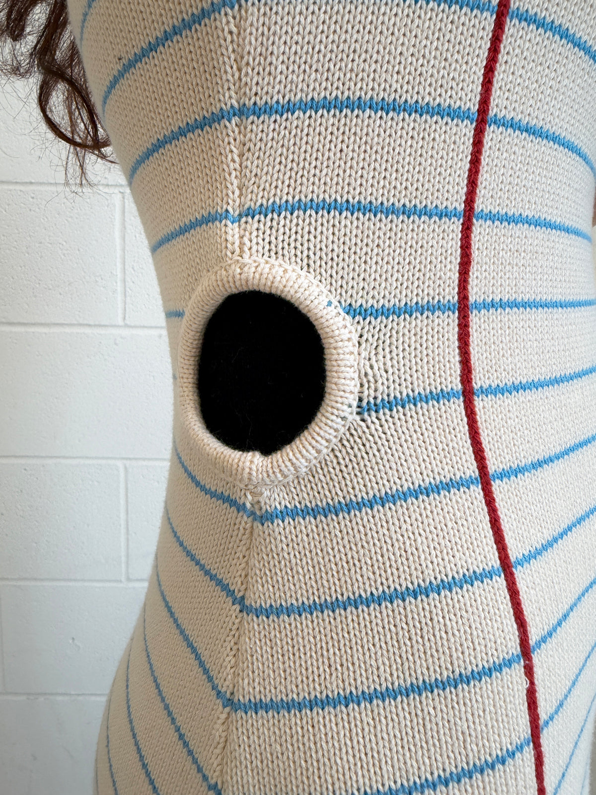 Sheet of Paper Knit Dress Sleeveless
