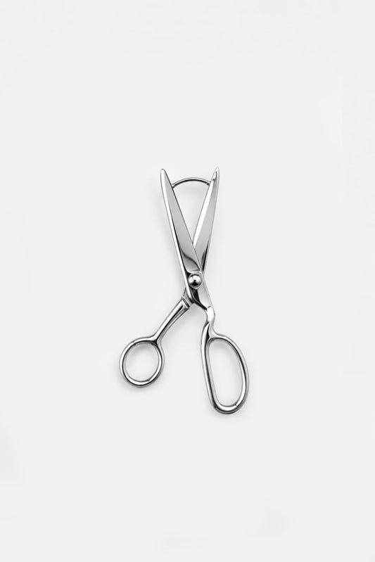Sewing Shear Earrings in Silver